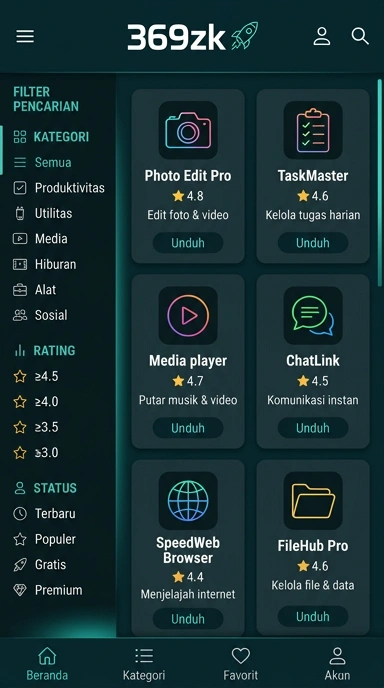 Akses Terbaik Aplikasi Populer di 369zk | Temukan Favoritmu