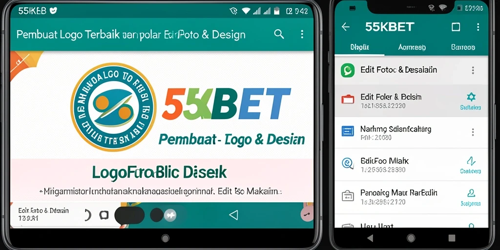 Tampilan antarmuka aplikasi 55KBET yang sederhana dan fungsional.