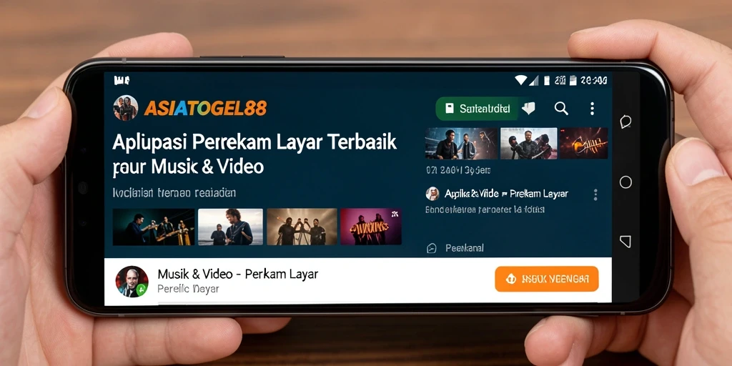 Antarmuka perekam layar ASIATOGEL88 yang intuitif dan mudah digunakan.