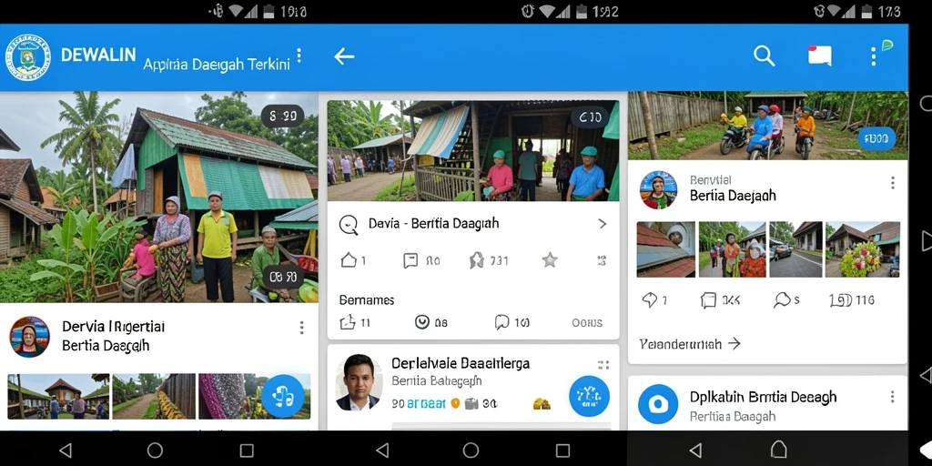 Antarmuka aplikasi DEWALIN yang menarik dan informatif