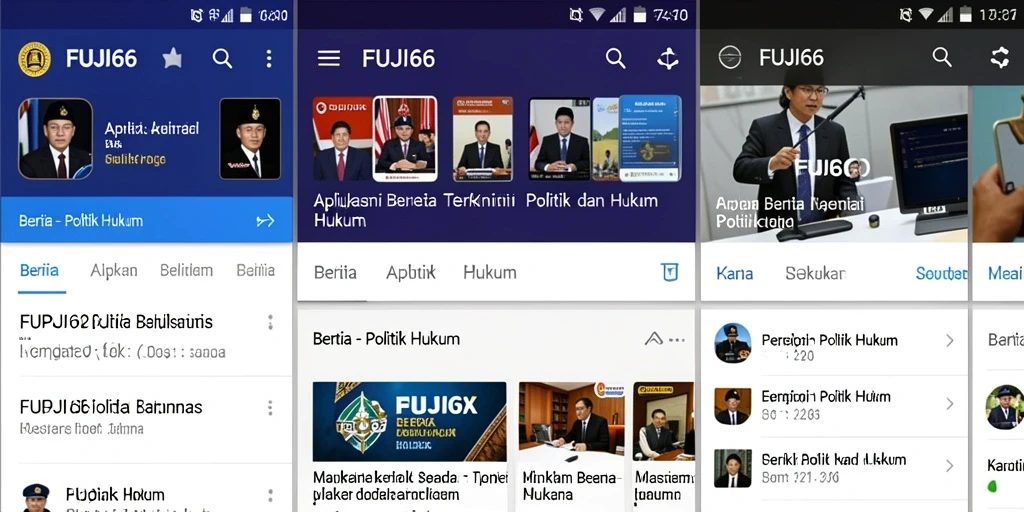 Tampilan antarmuka aplikasi FUJI66 yang informatif dan mudah digunakan.