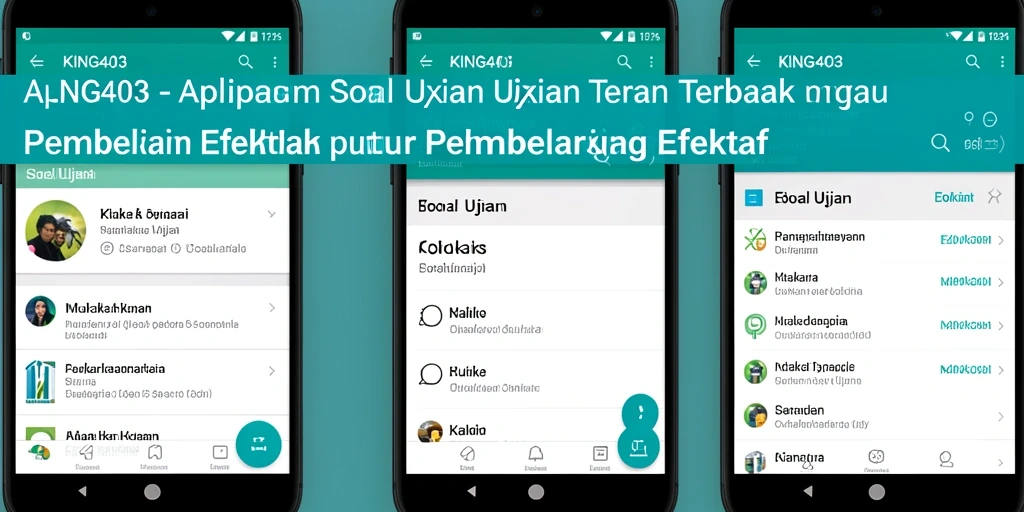 Antarmuka aplikasi KING403 yang intuitif dan mudah digunakan.