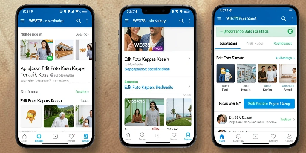 Antarmuka WE878 untuk Edit Foto Kertas Kaca yang intuitif.