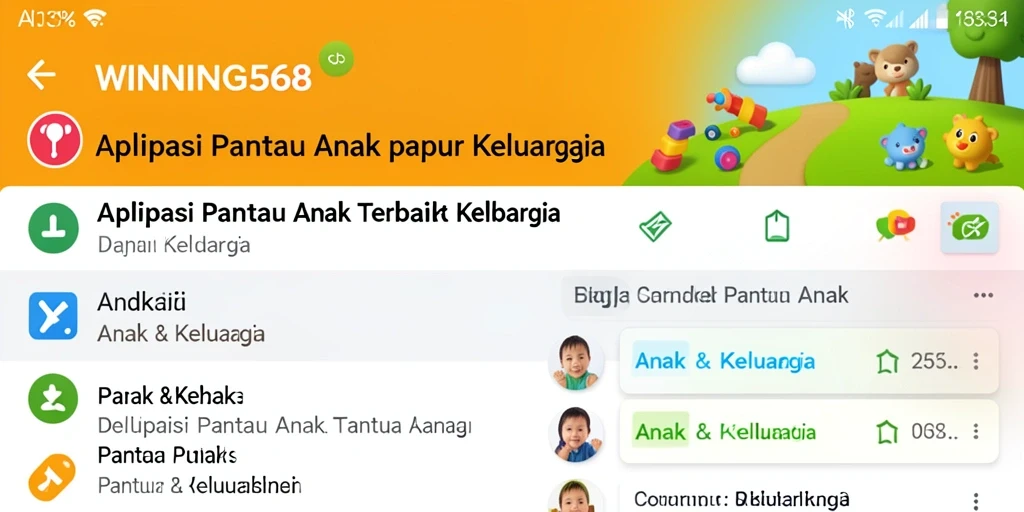 Tampilan antarmuka aplikasi Pantau Anak yang intuitif dan fungsional.